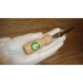 custom made Wood PEG Small Doll Body Shape Roach Clip Metal Alligator Standing Memo Clip