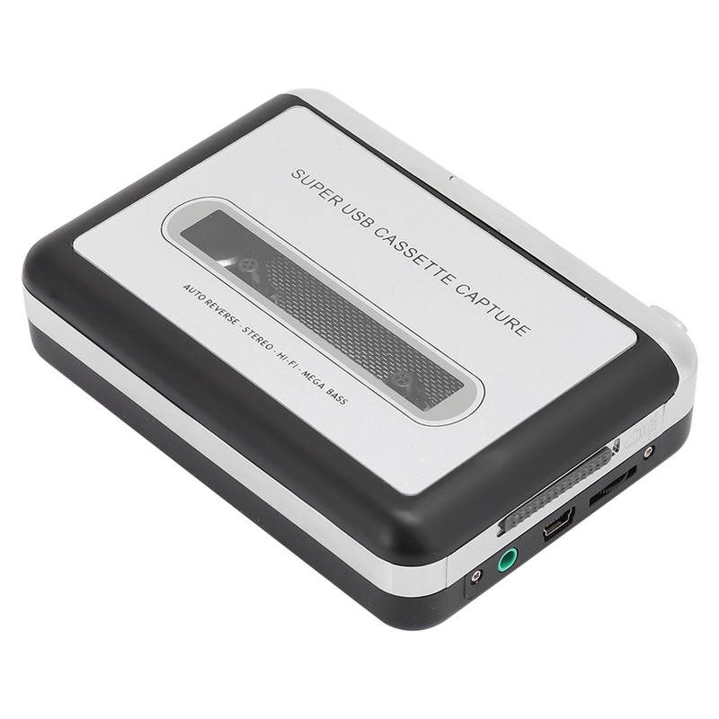 Portable Stereo Cassette Player Tape to MP3 Audio Converter Adapter