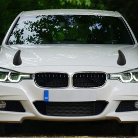 FAVOMOTO 2pcs Automobile Devil Horn Decoration Bumper Protector Anti-collision Artifact Stylish Car Decor for