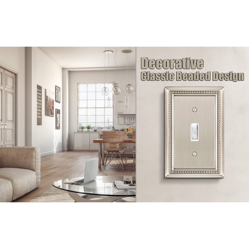 Henne Bery Sunken Pearls Heavy Duty Decorative Wall Plate Switch