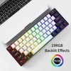 Newmen GM610 60% Wireless Mechanical Gaming Keyboard,Wired/Bluetooth/2.4G Keyboard,RGB Backlit,61 Anti-Ghosting