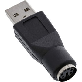 USB adaptor, InLine®, USB AM to MD6F (PS/2 female)