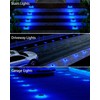 DetarZinLED 6 Packs Solar Driveway Lights Outdoor IP68 Waterproof, Blue