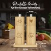 ELBFUCHS® Salt and Pepper Mill Wood Large [New] Loving Set
