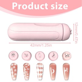 EIH1 6 Pieces Nail Art Stamp Pen Set DIY Nail Art Stamp Pen Nail Art Stamp Pen Nail Art Stamp Set for Girls and Women Nail Graffiti Nail Art