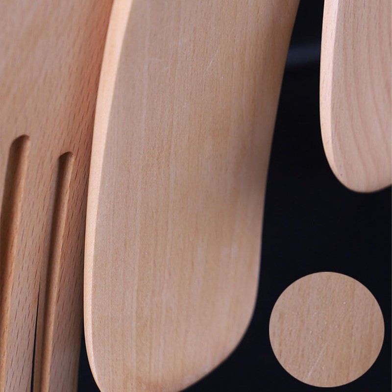 Wooden Spatula, Steak Wood Spatula, Kitchen Utensil Wood, 20.5 cm