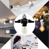 2 Pack, Light Socket to Plug Adapter, Convert E26 Light