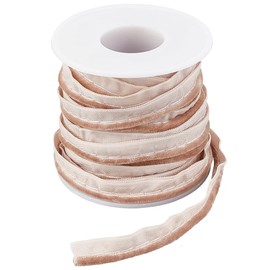 DELORIGIN 10 Yards Velvet Ribbons Piping Cord Trim Piping Bias Tape Piping Trim with Welting Cord for Sewing Upholstery Piping Trim Piping Cord Trim DIY Crafting Fabric Edge Trim Home Decor