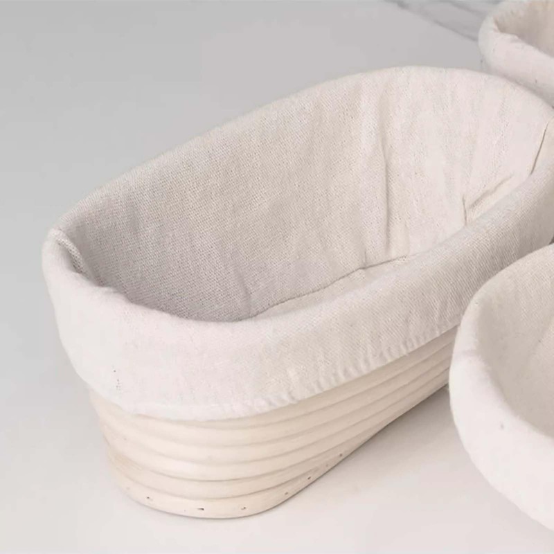 Dinghaole Set of 2 Oval Baking Lines - Linen Cloth