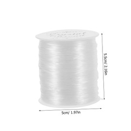 KOMBIUDA 1 Roll Heavy Duty Fishing Line Wear Resistant Transparent Nylon Wire for Outdoor and Portable Angling for Sea Lake and