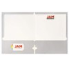 JAM PAPER Laminated Two Pocket Glossy 3 Hole Punch School