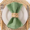 LINXTAR Cloth Napkins Sage Green Cotton Napkins Set of 4