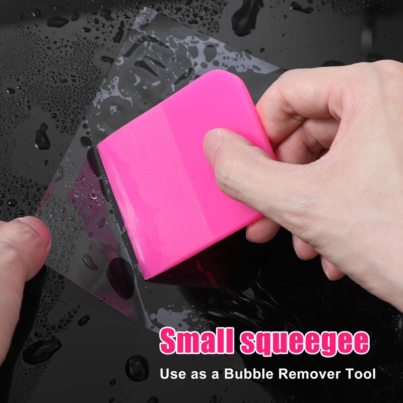 2 Pcs Soft Rubber Squeegee, Portable Small Squeegees, Small PPF