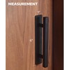 RVPEKUPE 2 Pack Self Adhesive Cabinet Handles Matte Black No