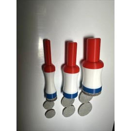 American Dream Custom Paint 3pc GOLD LEAF SPINNING SET 1/2 - 1" SIZES w/ 6 PADS GILDING TURN TOOL spinners