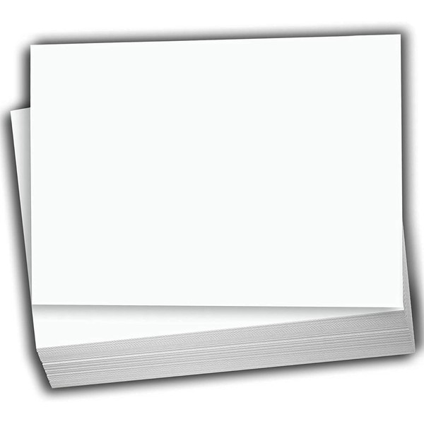 Hamilco White Cardstock Blank Index Flash Note & Post Cards