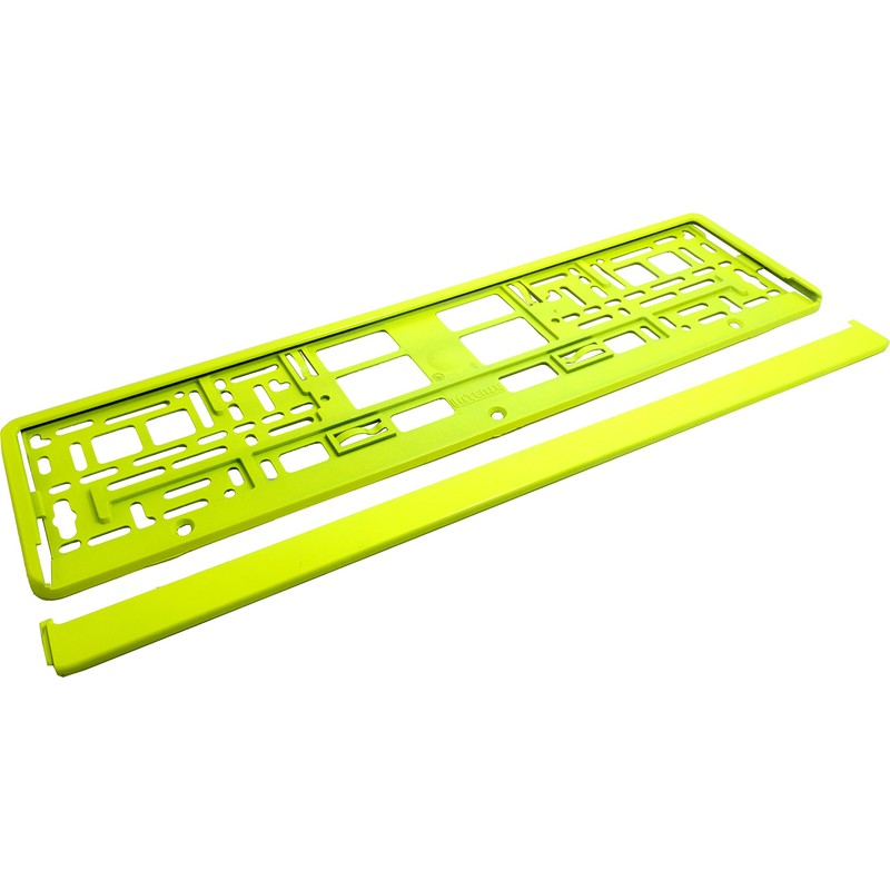 TAPORT® YELLOW NEON CAR REGISTRATION HOLDER FOR ANY CAR ,