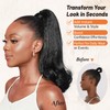 Rafabcici Flick Ponytail for Black Women, 14 Inch Yaki Straight