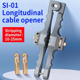 Armored cable stripping knife SI-01 10-25mm Fiber optic cable stripping pliers armored cable stripper fiber optic stripping knife armored stripping pliers equipped with 1 pair of spare blades