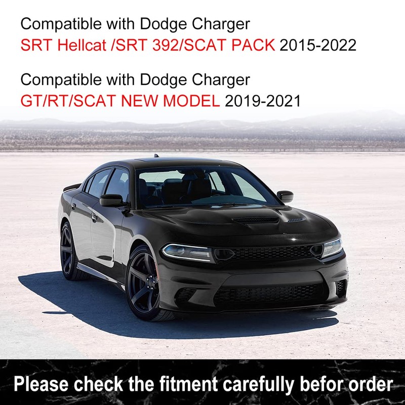 JDMON Front Bumper Lip Splitter Protector Compatible with Dodge Charger
