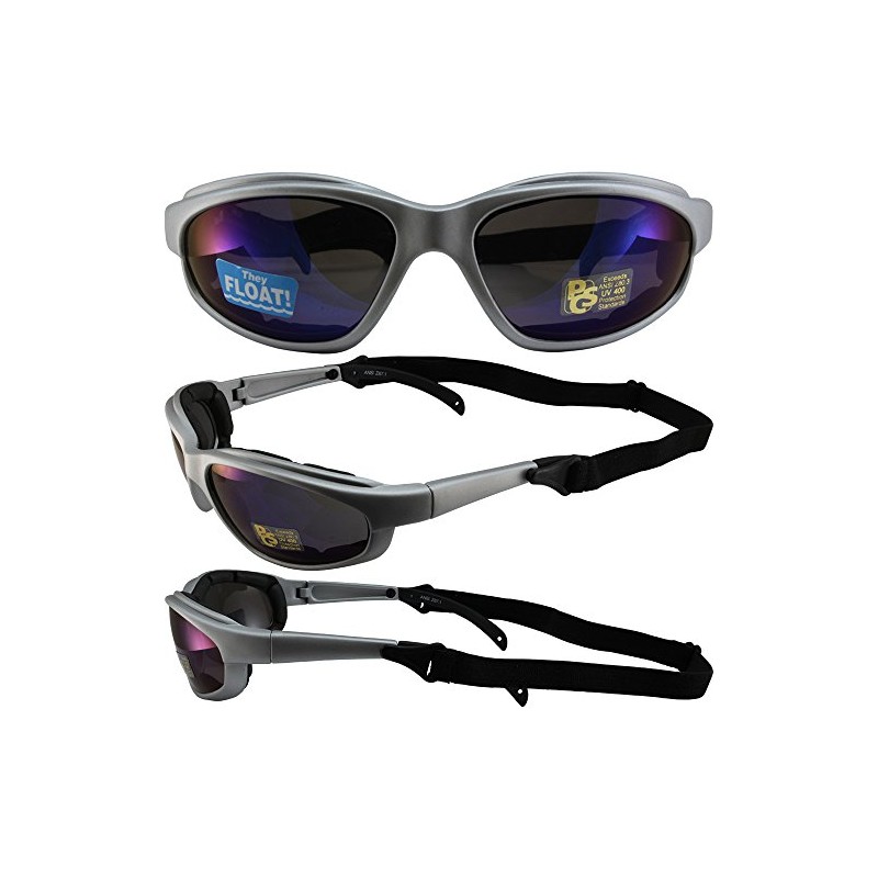 Pacific Coast Sunglasses Freedom Padded Sunglasses Blue Flash Mirror Lens