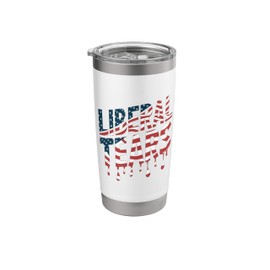 Liberal Tears Funny Republican Conservative & American Flag Stainless Steel Insulated Tumbler