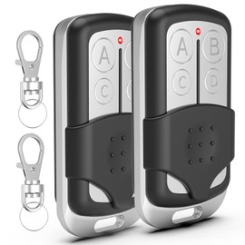 Garage Door Opener Remote, Compatible with Liftmaster Chamberlain Craftsman Opener with Purple Yellow Red Orange Green Learn Button, Universal for 893MAX 893LM 891LM 890MAX, Keychain Type