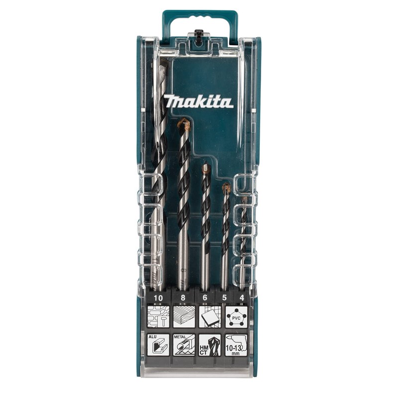 Makita E-14255 5 Piece TCT Drill Bit Set Multi