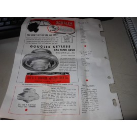 Gougler NOS Vintage Gougler B-100 Locking Gas Cap Fits: 1930's-1950's Ford Hudson Truck