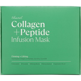 Ebanel 8-Pack Firming and Lifting Face Mask Set, Instantly Tightening Hydrating Brightening and Rejuvenating with Peptides, Collagen, Niacinamide, Hyaluronic Acid, Vitamin B5, Vitamin C, Spirulina