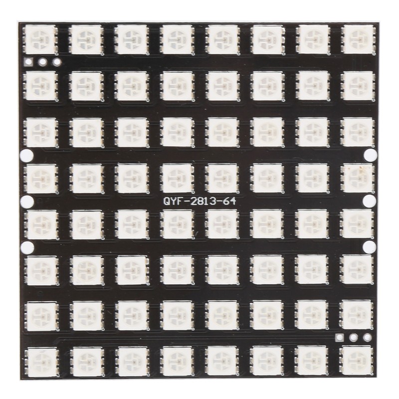 WS2812 64Digit RGB 5050 LED Development Board BuiltIn Full Color