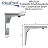 RecPro Folding Shelf Brackets Commercial Grade for Concession Stands &