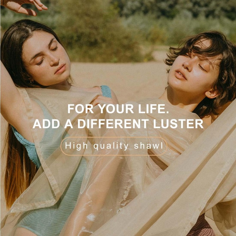 VONJUMA Stole Women's Chiffon Summer Scarf Women's Festive Stole for