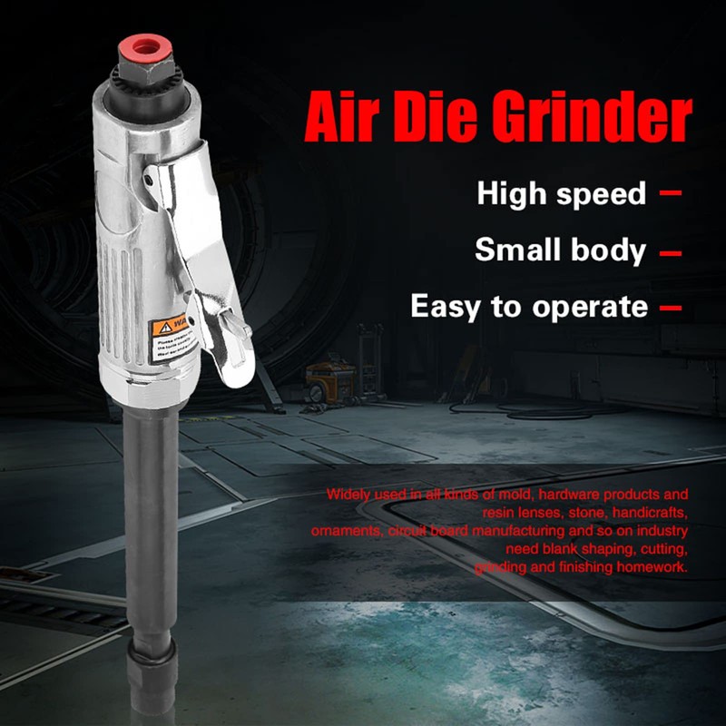 Pneumatic Extended Die Grinder 15cm Handle Length Air Angle Die