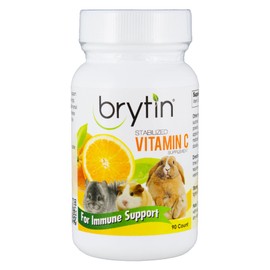 BRYTIN C - Stabilized Vitamin C Supplement - 90 Tablets - Rabbits, Chinchillas, Specialty Pets