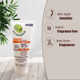 HYDRAXX FORTE Lotion for Daily Use - Moisturizing Lotion for Dry Skin – Non Greasy Hypoallergenic Body Lotion for All Skin Type | Fragrance-Free | Non-Comedogenic, 1 Fl Oz (Pack of 1)