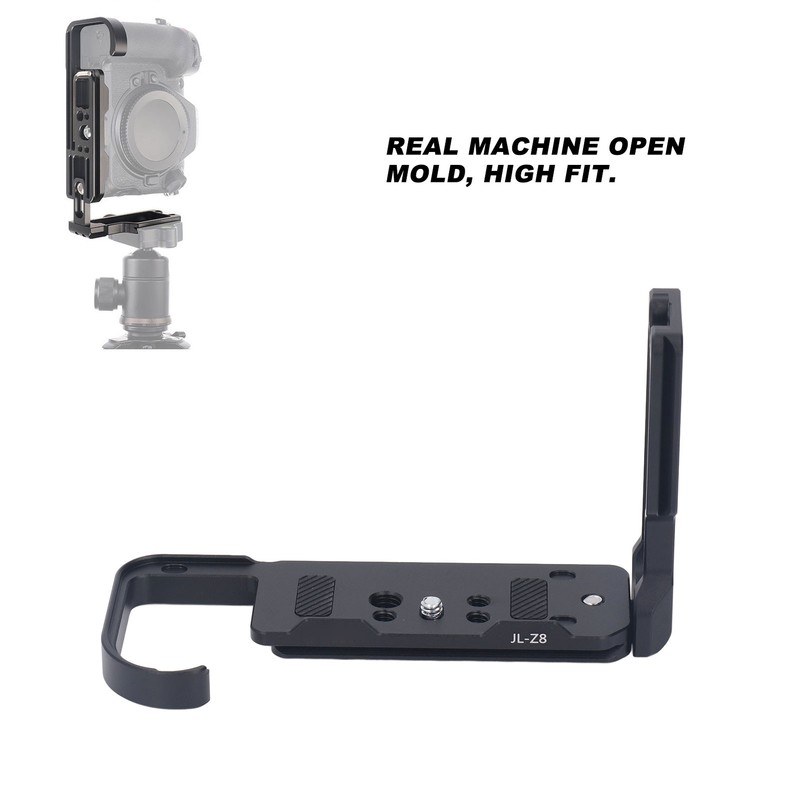 L Bracket Quick Release Plate Aluminum Skeleton Design 1/4 Inch