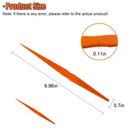 UHANBUT Car Door Panel Gap Alignment Gauge, Plastic Snake Ruler Vehicles Body Measuring Positioning Alignment Tool, Tapered Feeler Tools Accessories for Most Cars (2PCS)