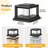 FOLKSMATE Solar Post Cap Lights 12 Pack, 2 Lighting Modes