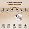 HiBay Plug in Track Lighting, 6-Light Rotatable Ceiling Light Fixture