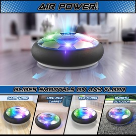Football Hover Air Power Football Game Indoor Outdoor Birthday Gift for Children from 3 4 5 6 7 8 Years Boys