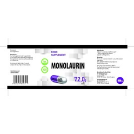 Hepatica Monolaurin 500mg 120 Vegan Capsules, Laboratory Tested, Non-GMO, No Fillers or Additives