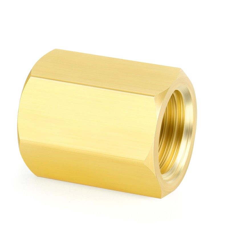 TAILONZ PNEUMATIC 10pcs Brass Full Hex Fittings, 1/8PT Female Fitting