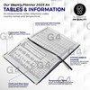 G4GADGET 2025 A4 Week To View Blue Diary Week On