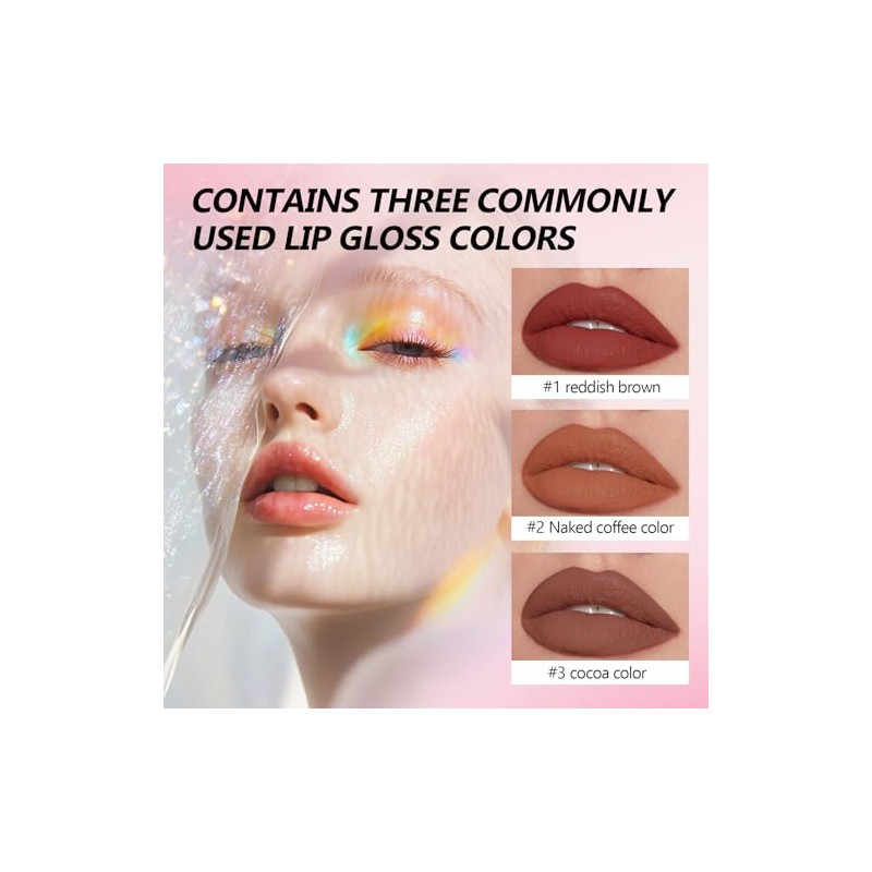 3 Piece Peel Off Lip Liner Stain Set, Removable Lip