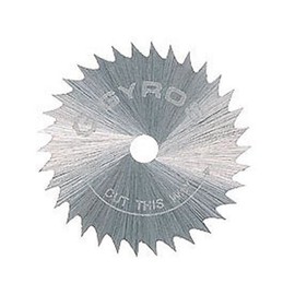 Gyros 10-Piece Mini Circular Saw Blades, Coarse-Teeth 1 ½ Inch Diameter with 44 Teeth Per Inch for Cutting of Plastic, Softwoods, Hardwoods, and Wax. Compatible with Most Rotary Tools. 81-21515/10