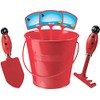 Toysmith Kids Gardening Set with Rake Trowel and Plant Markers