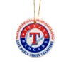 Texas Ceramic Christmas Ornament, 2023 World Series Champions-Ready to Ship