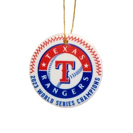 Texas Ceramic Christmas Ornament, 2023 World Series Champions-Ready to Ship