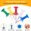 eROOSY 100 PCS Coloured Push Pins, Map Tacks Drawing Pins,